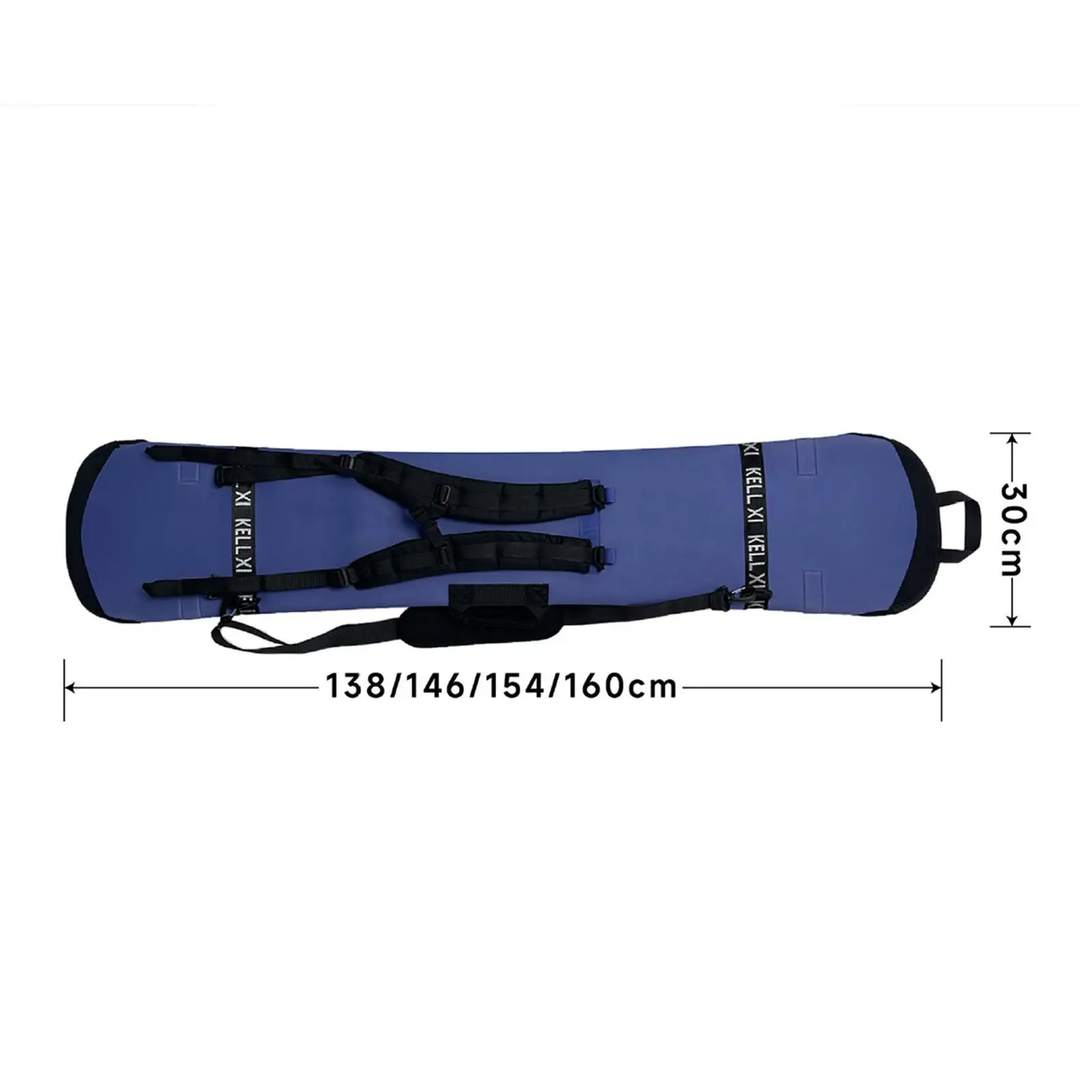 Funda de snowboard con encuadernación en mochila Protección de snowboard de neopreno