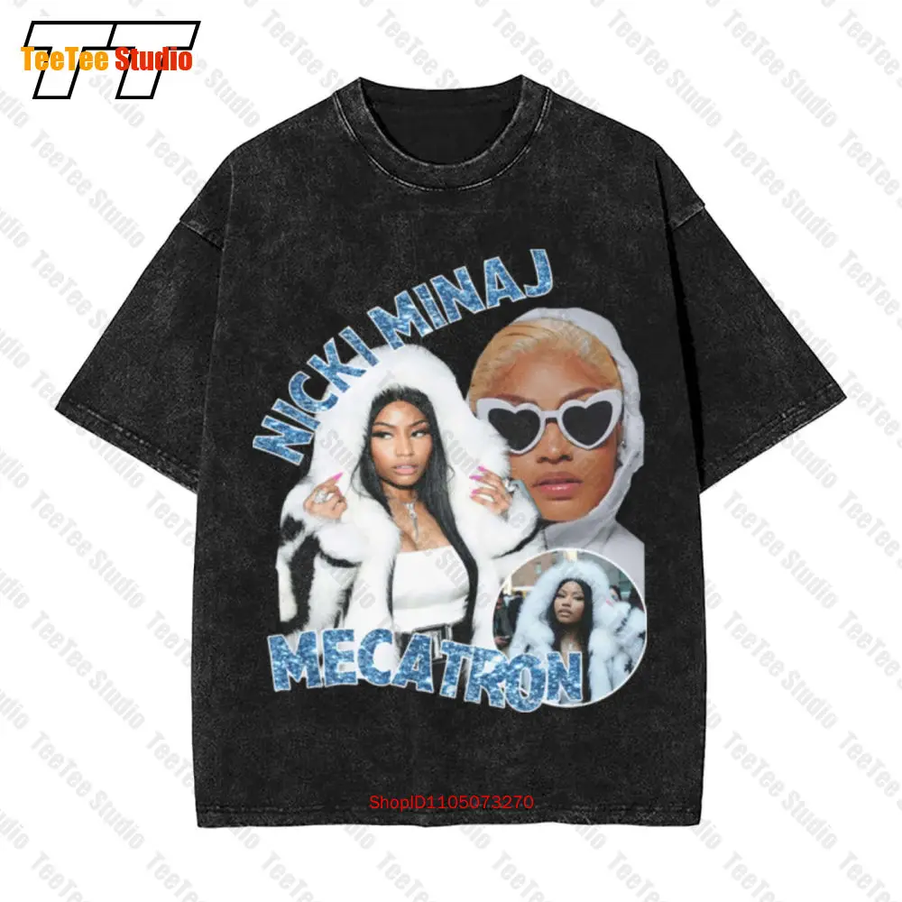 

Nicki Minaj,90S Retro Rap,Hip Hop Vintage Oversized T-Shirt EEFW