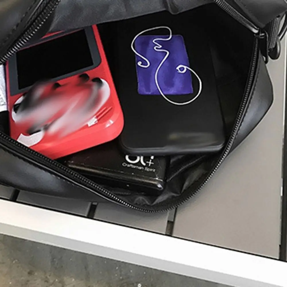 

All-match Korean Style Square Message Bag Large Capacity Causal PU Crossbody Bag Solid Color Sports Shoulder Bag Unisex