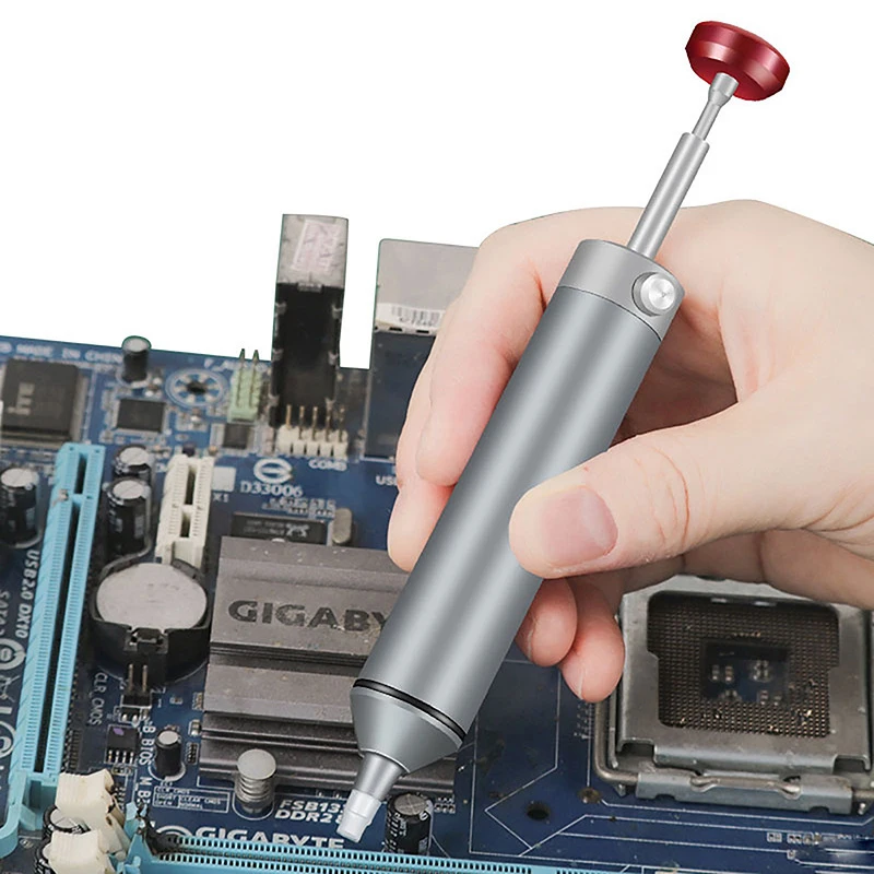 1 Pc Solder Sucker No Clog Desoldering Pump สําหรับบัดกรีถอดเปลี่ยนได้ทนความร้อนซิลิโคนดูดหัวฉีด