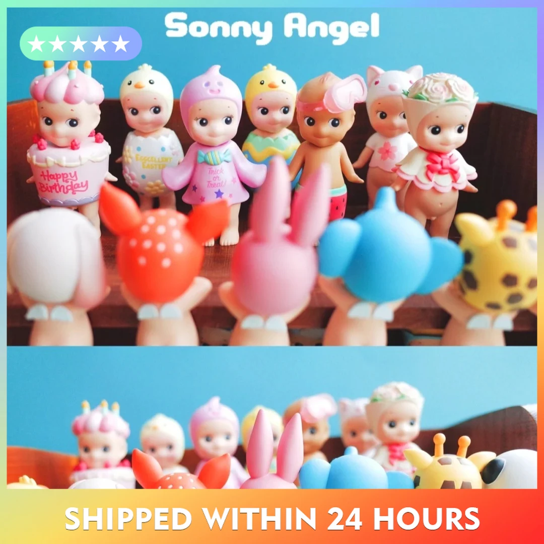 Sonny Angel Seri Hewan Edisi Ulang Tahun ke-20 Kotak Buta Boneka Koleksi Lucu Figur Anime Malaikat Panen Buah Natal Ulang Tahun