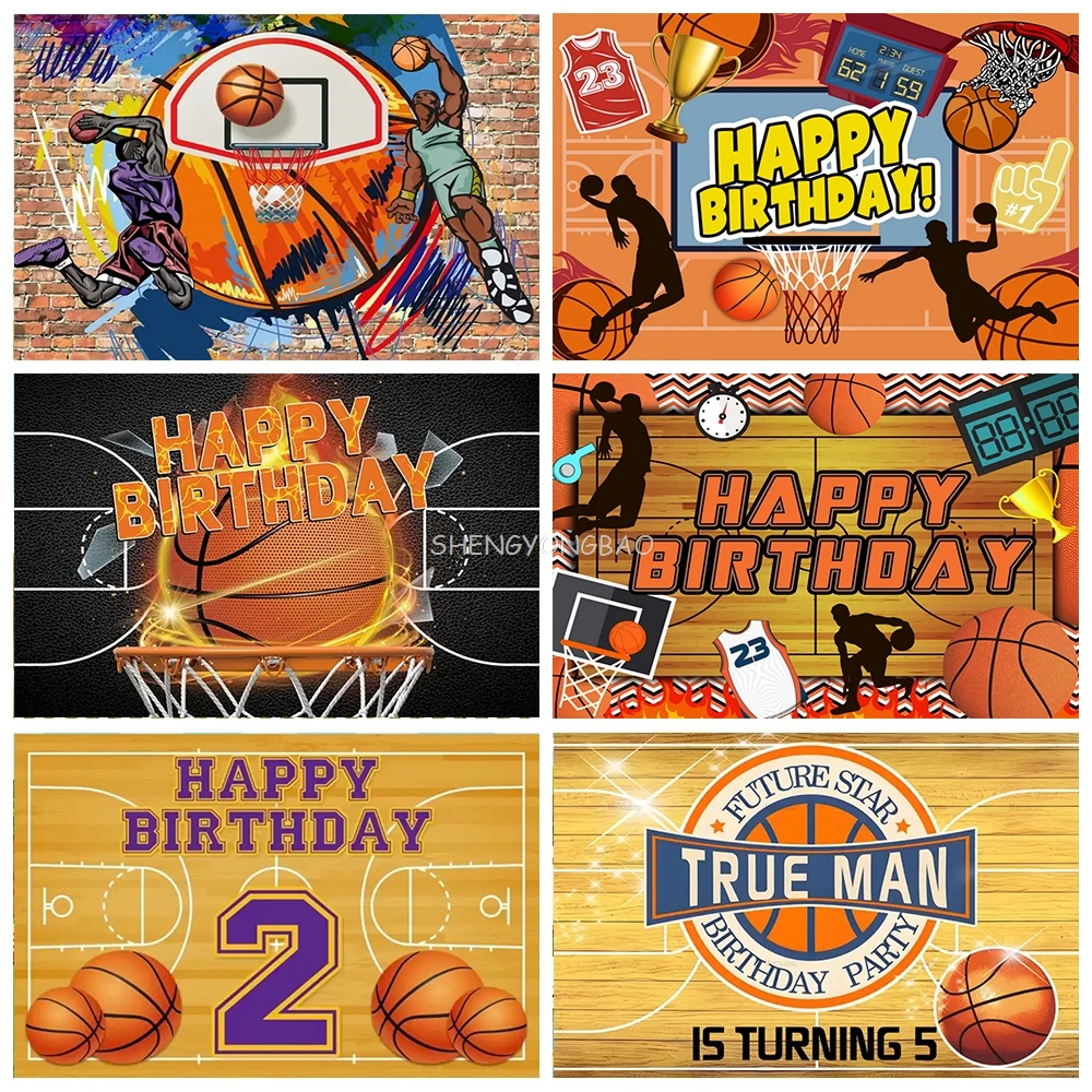 

Custom Basketball Field Stadium Photography Backdrops Birthday Party Decor Sports Game Boy's Room Photo Studio Background LQ-01