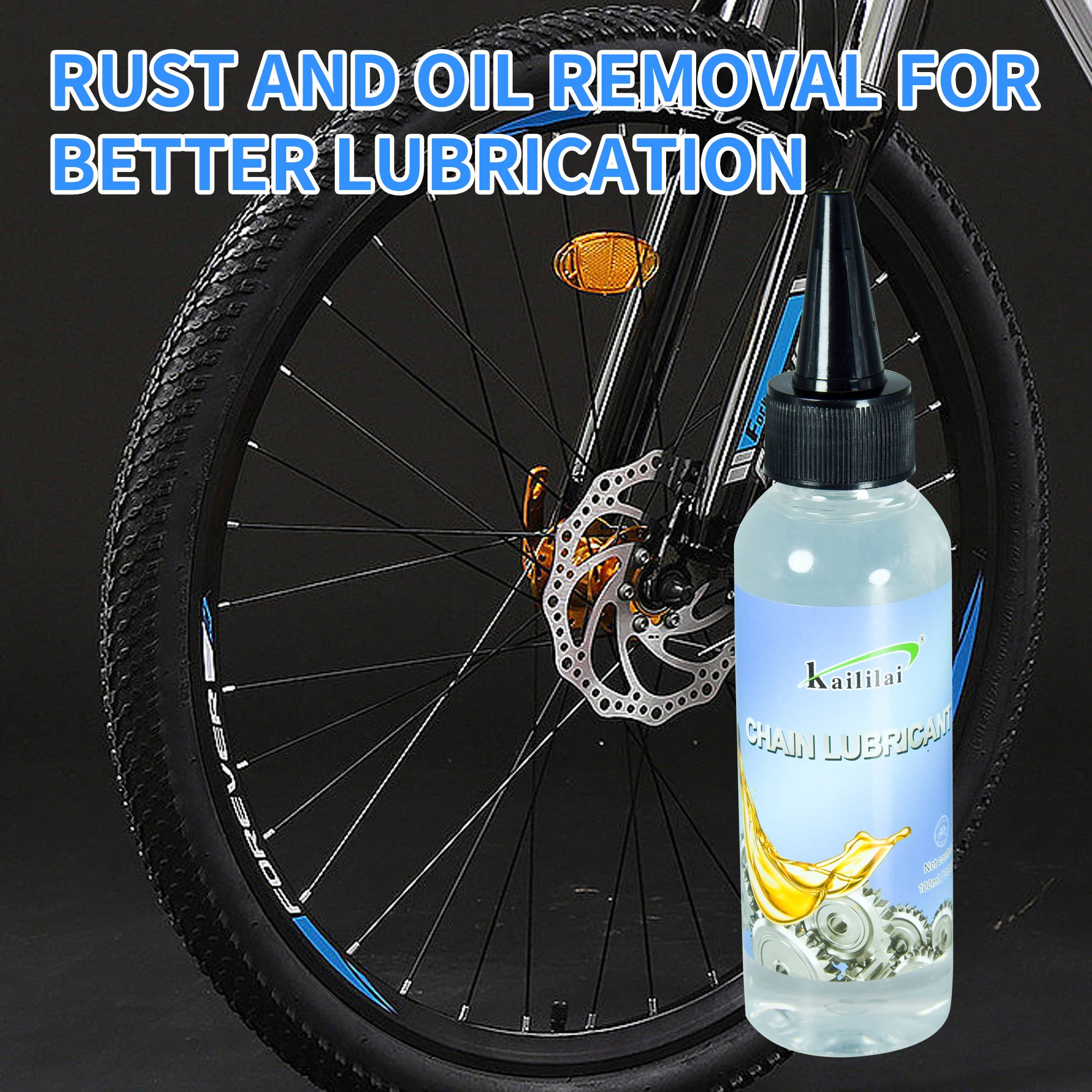 Bicycle chain lubricants, 100ML dry chain lubricants, bicycle gear lubricants, ceramic repair oils, ejectors, mountain bike and