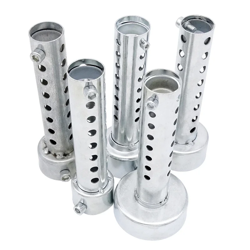 Universal Motorcycle Silver Exhaust DB Killer Muffler Baffle Insert Silver Noise Sound Eliminator 140X35/42/45/48/60MM
