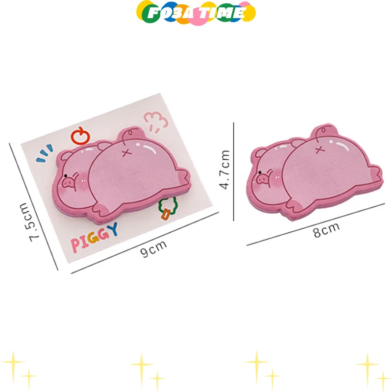 30 fogli Kawaii Cartoon Capibara Orso Animali Note adesive Lista delle cose da fare Planner Simpatiche note adesive autoadesive Materiale scolastico