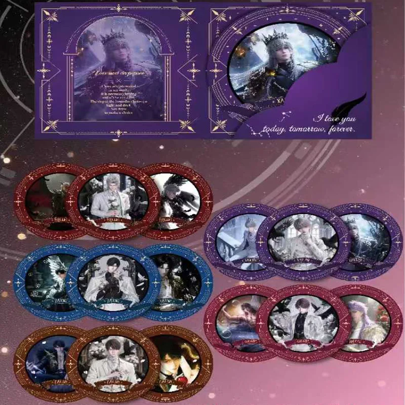 Tarjetas numeradas con temática de cumpleaños Love And Deepspace, edición de coleccionista de 130x130mm con juegos de regalo premium