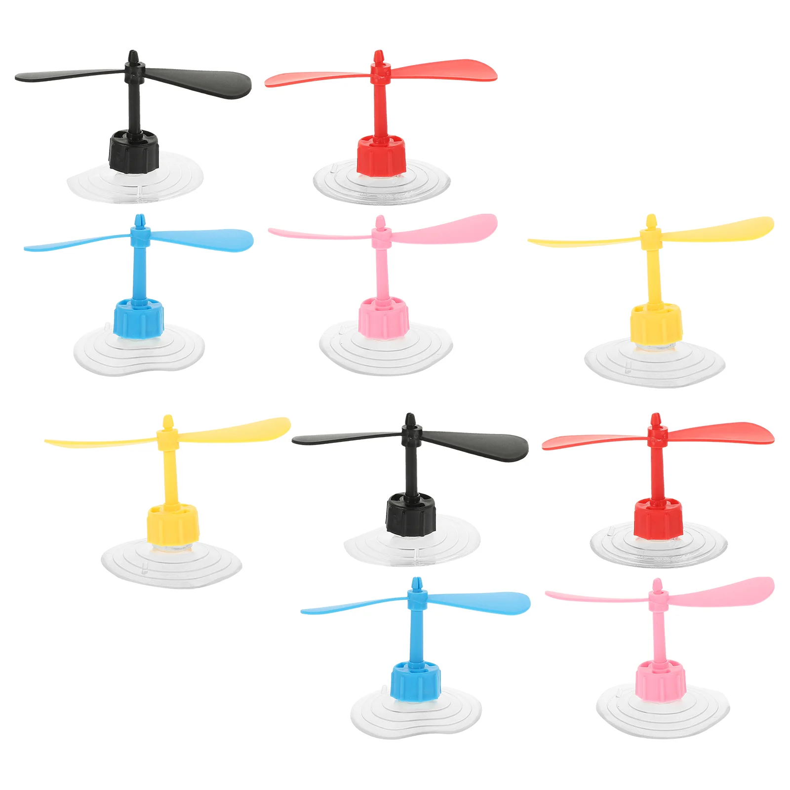 10 Pcs Stick Propeller Hat Suction Cup Motorcycle Sucker Dragonfly Creative Motorbike Decor Child