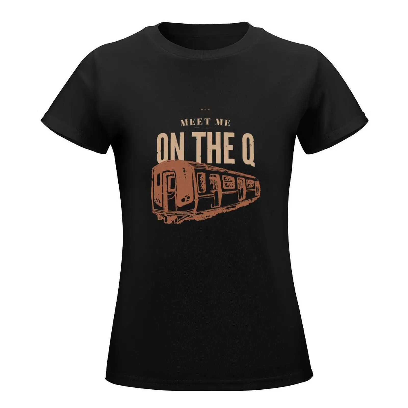 OLS Meet Me On The Q 3 T-Shirt animal prinfor heavyweights T-shirts for Women