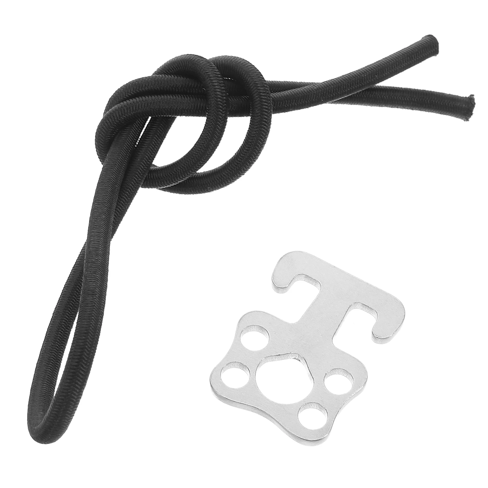 

Multifunctional Diving Side Mount Hook 316 Stainless Steel Adjustable Elastic Cord Dive Safety Hook Scuba Spring Loaded Buckle