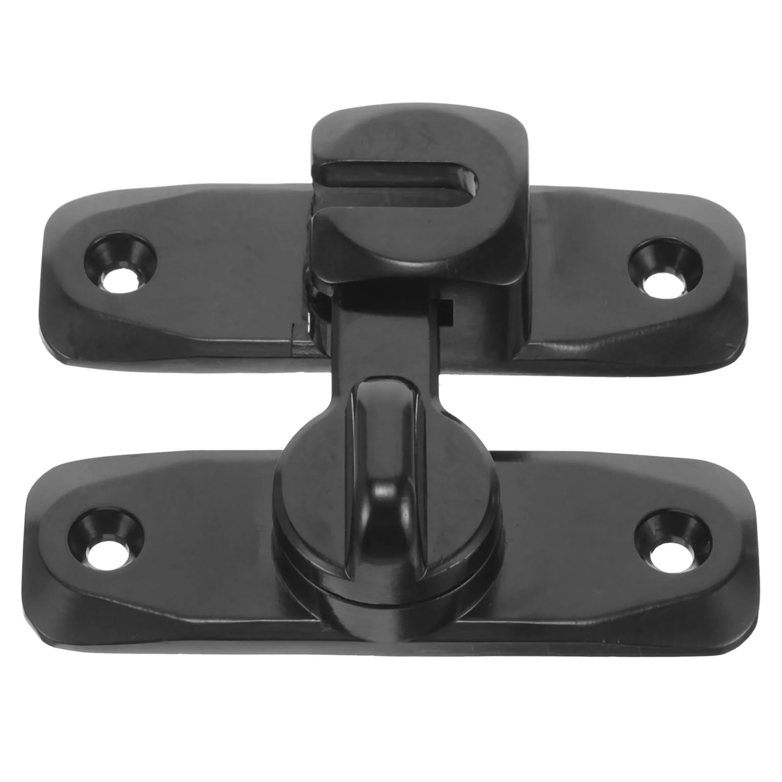 

1Set No Drill Door Catch Zinc Alloy 90 Degree Latch for Garage Barn Sliding Bathroom Door Security Lock Replacement Heavy Duty