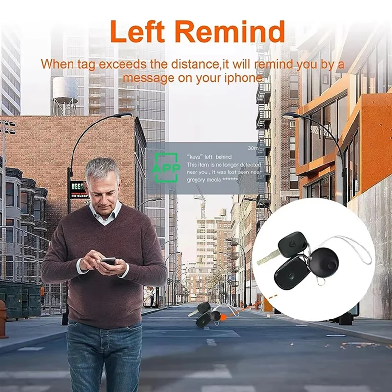 Mini rastreador de equipaje inalámbrico Smart N Tag funciona con Find My, localizador de artículos para llaves, equipaje, mochila