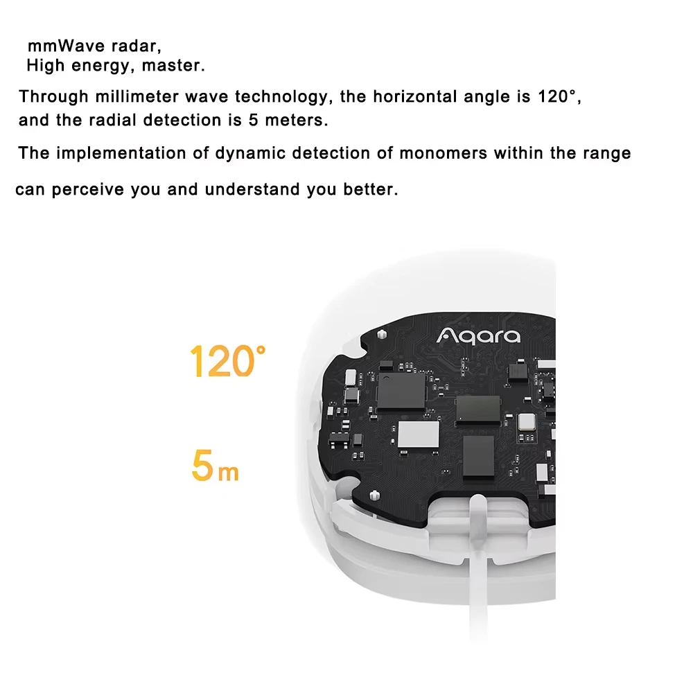 Aqara FP1 human presence sensor smart human body exists detector ZigBee 3.0 smart home for Aqara home Homekit APP - view 2