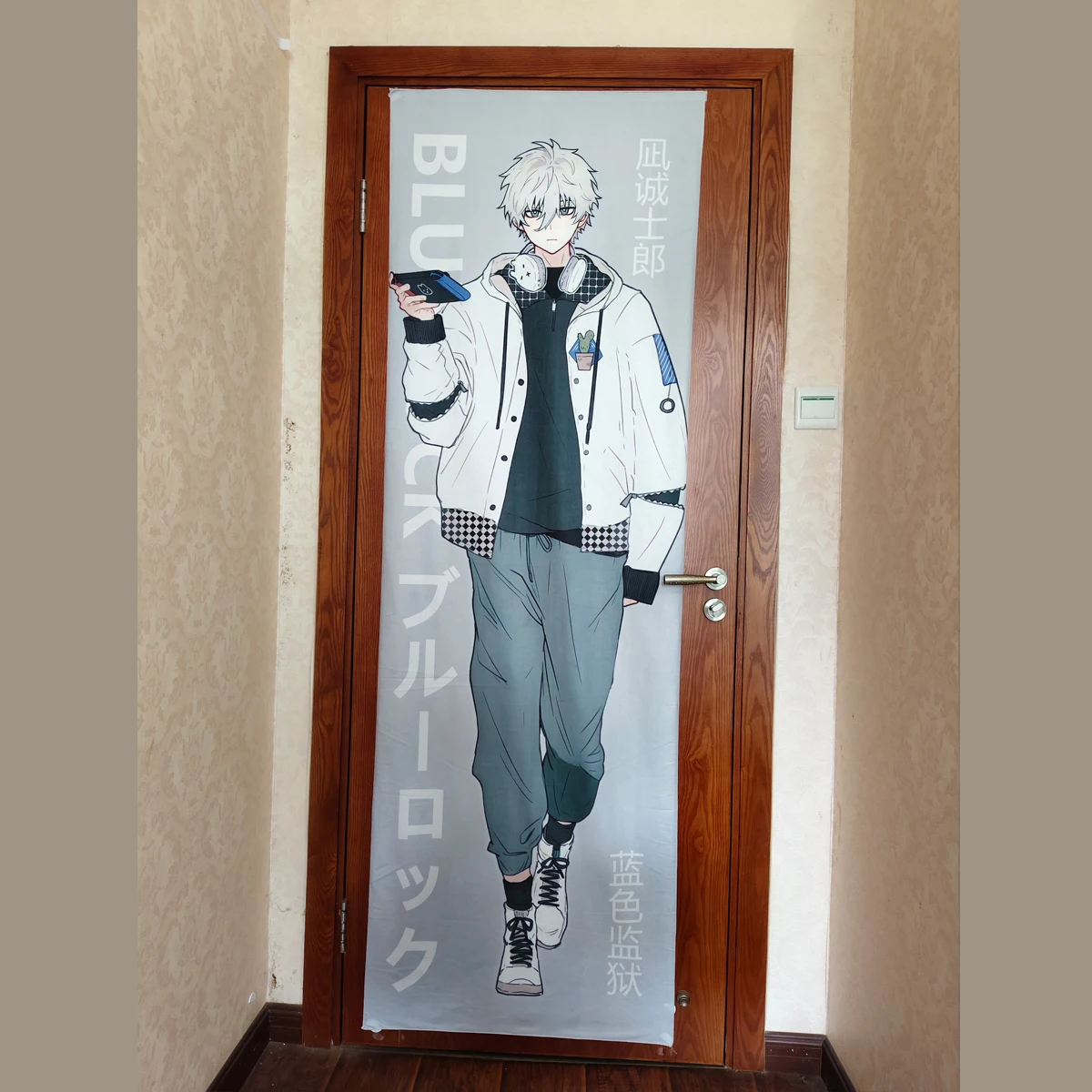 Anime BLUE LOCK	Nagi Seishiro MICHAEL KAISER Isagi Yoichi Cosplay Halloween Background Cloth Mascot Valance Life-size Posters