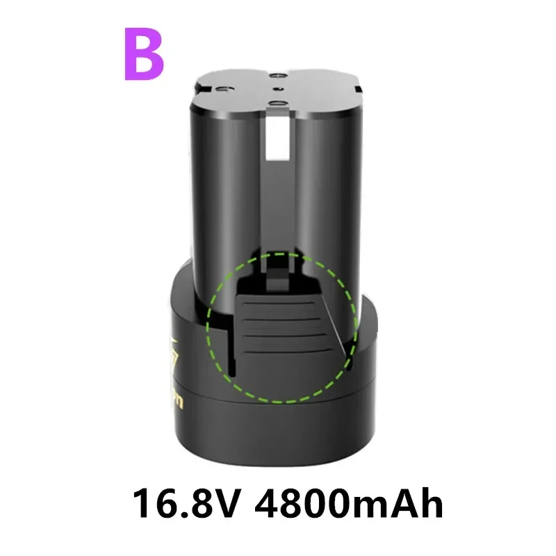 2024 16.8V 4800mAh Lithium Battery 18650 Li-ion Battery Power Tools Accessories for Cordless Screwdriver Electric Drill Batter