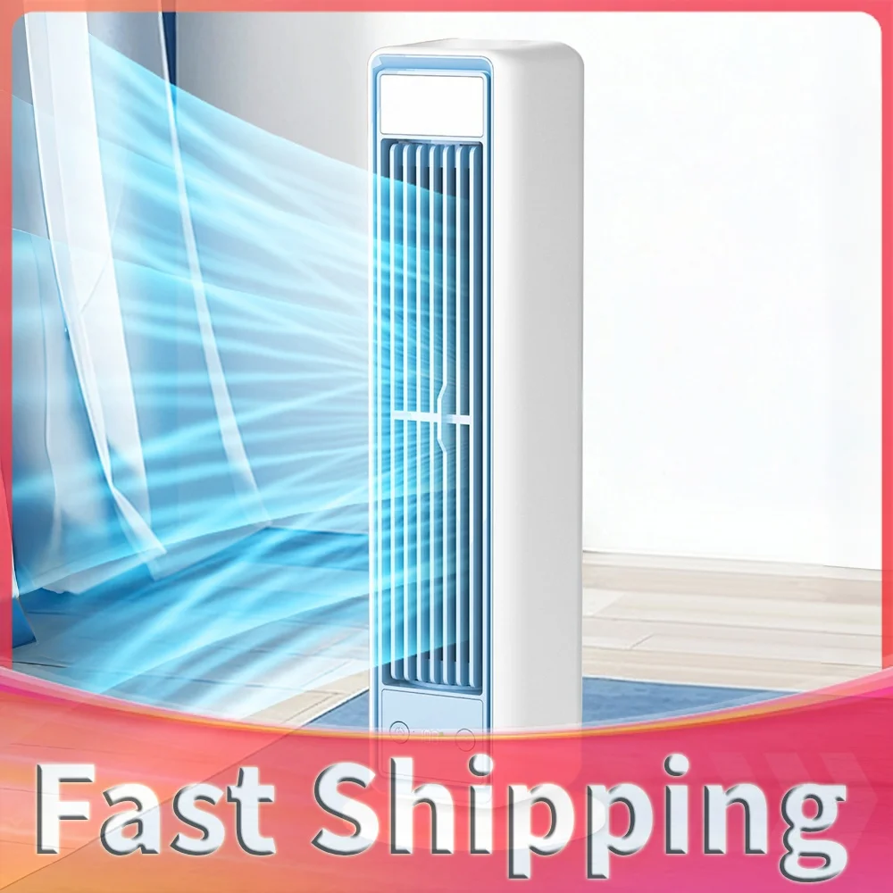 3600mAh Silent Bladeless Tower Fan Rechargeable Wall Mounted Fan 48.8 Degree Motion Wall Circulating Fan for Home Office