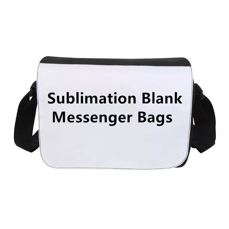 

Sublimation Blank Crossbody Bag Sport Travel Girls Boys School Bags Backpack Canvas With White Polyester Messenger Bag