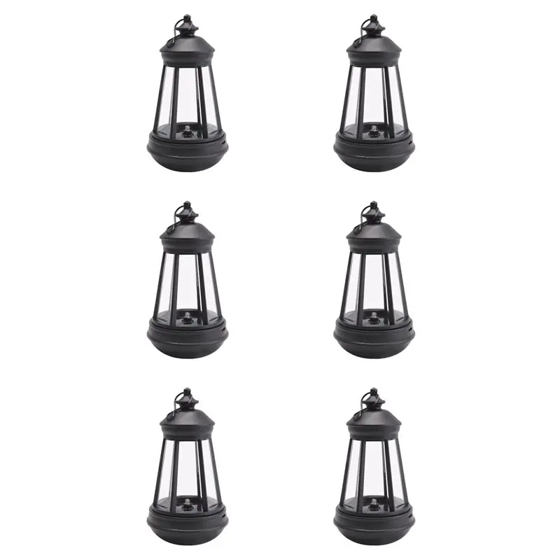 

ABFU-6X Solar Lantern Outdoor Waterproof Large Lighthouse Lantern Led Light Source Garden Decorative Lights