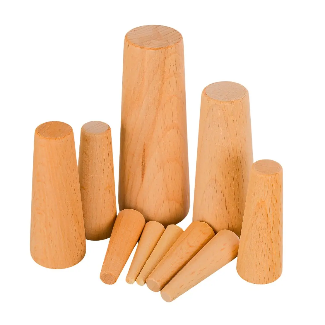 10pcs Marine Tapered Thru Hull Emergency Stopper Soft Wood Plugs Drain Plug For Boat Yacht
