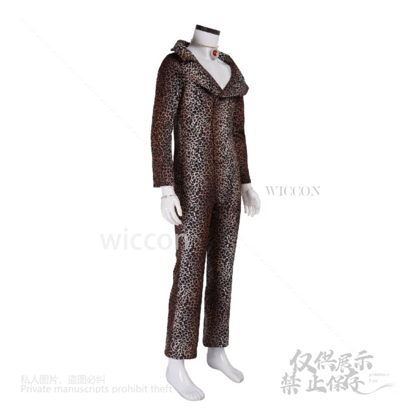 Película de Anime el quinto elemento de Cosplay disfraz divertido seguidores Rhode monos de leopardo adulto Sexy Leeloo traje de azafata de fiesta