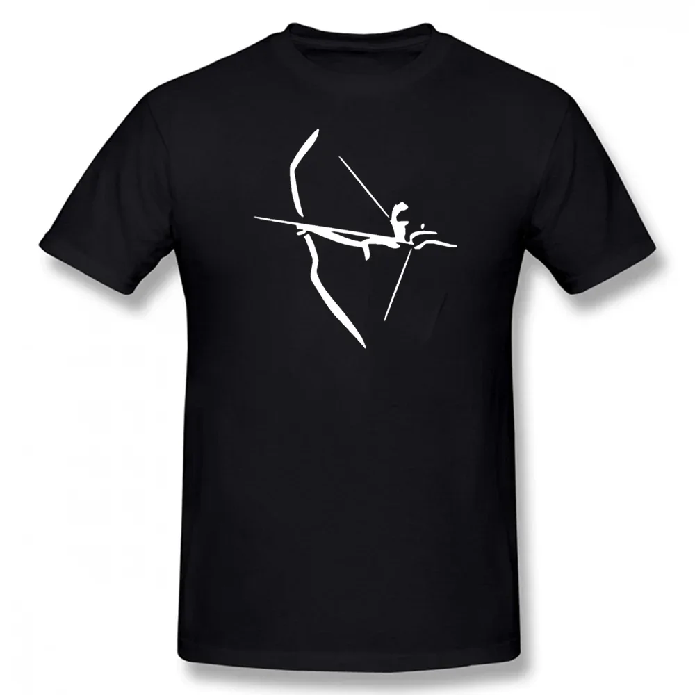 Street Design Short Sleeve Father's Day T-shirt Fun Archery Sports Protection Bow Hunting Weapon T-shirt Men Street Wear Tops