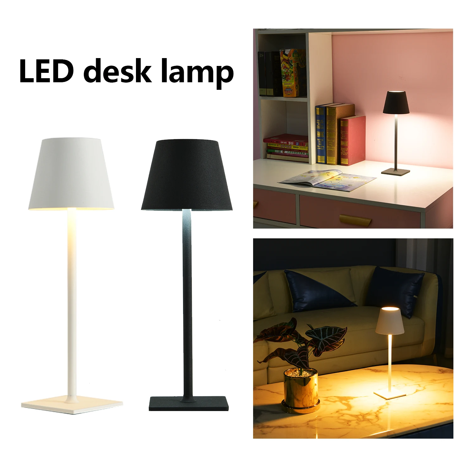 

Crisp and Minimalist LED Desk Lamp- (Aluminum Alloy Base) - Versatile, Durable, and Comfortable Lighting for Any Space