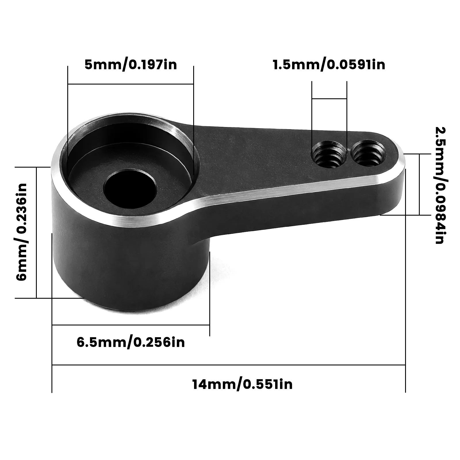 Aluminum Servo Saver Accessories for 1/30 SCX30, RC Car 4X4 RTR Brushed Rock Crawler Upgrade Parts