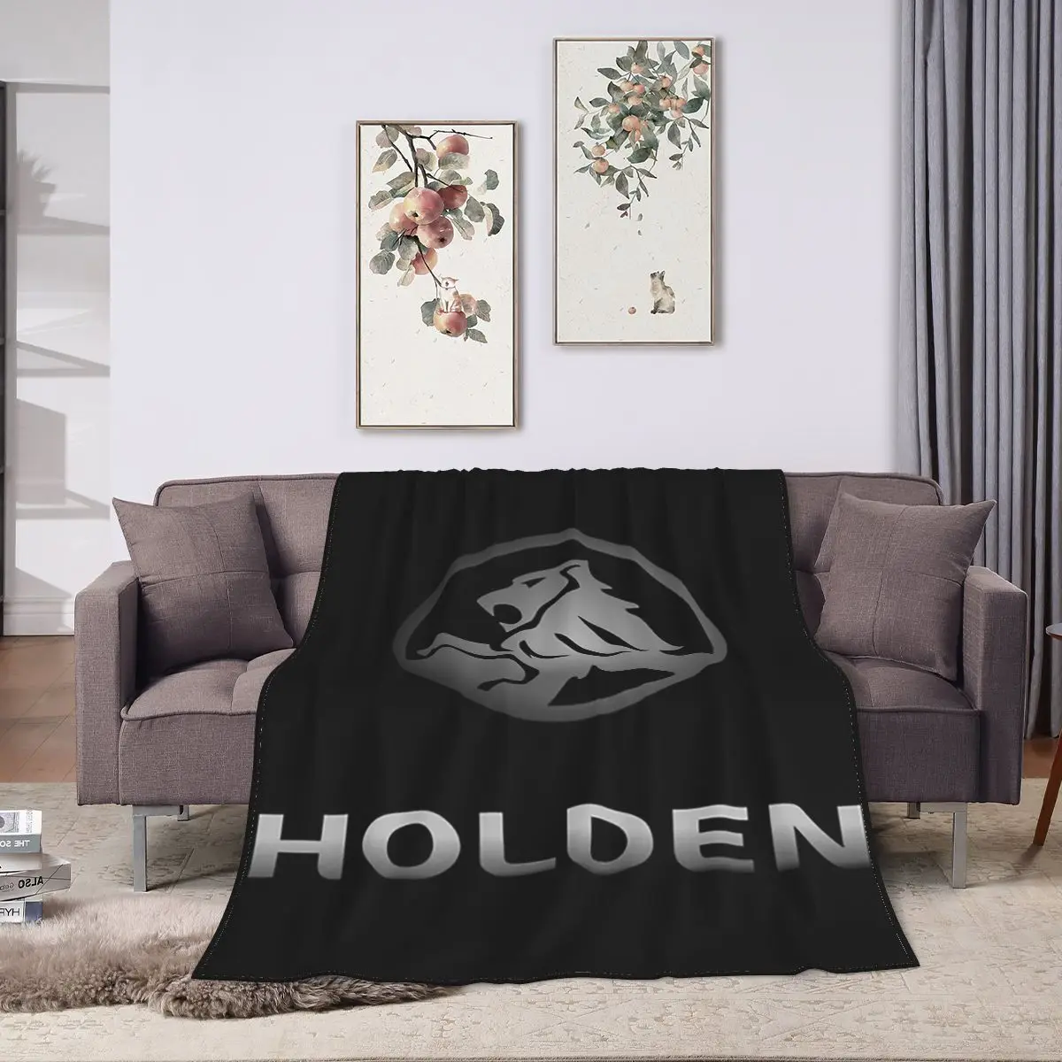 Best Edition Holden Logo Essential Blankets Flannel Lightweight Sofa Throw Blankets For Home Bedroom Outdoor Throws Bedspread