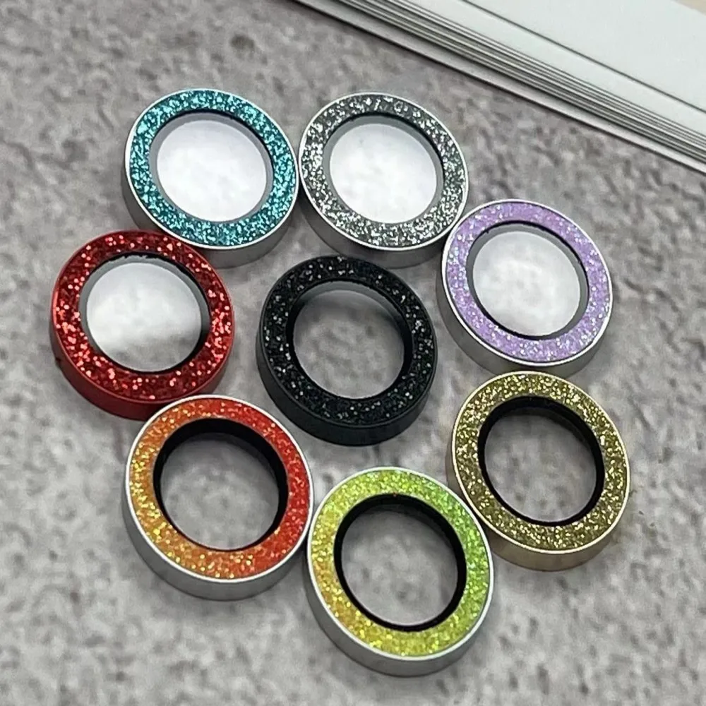 200 buah untuk iPhone 15 14 13 12 11 Pro Max Plus Mini pelindung lensa kamera cincin logam 3D Bling kaca Tempered dekorasi berlian