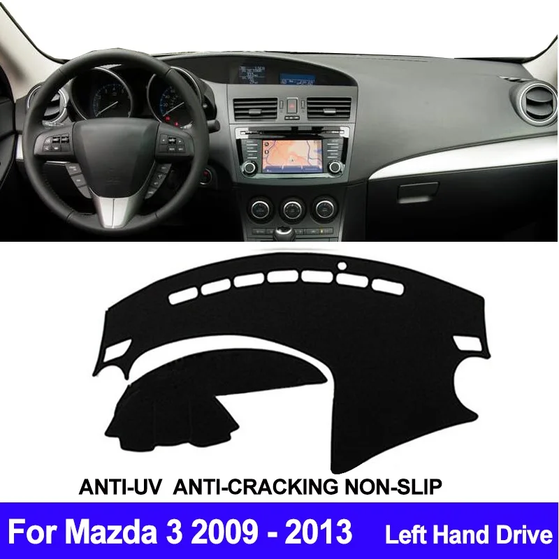 For Mazda 3 M3 BL 2009 2010 2011 2012 2013 Car Dashboard Cover Automobile Dash Mat Dashboard Pad Carpet Anti-UV Anti-slip