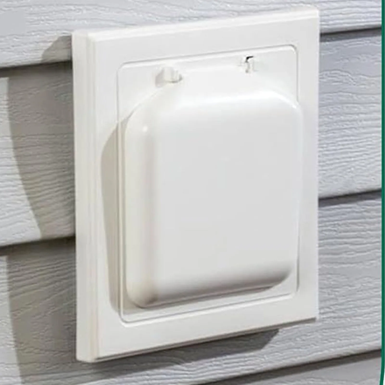 غطاء تنفيس عادم ببابين ، مجفف خارجي محكم الغلق من البلاستيك ، 4 مسامير ، أنابيب بوصة ، المنزل