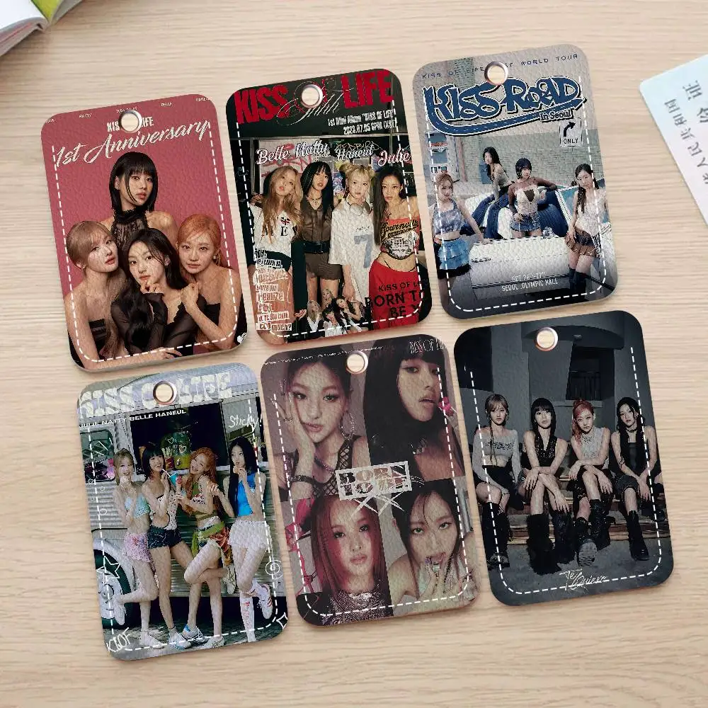 

Kpop Girl Group Kiss Of Life 1pc INS Creative Cartoon Student Campus Card Holder For Meal Card, Bus Card, Work Card, Etc