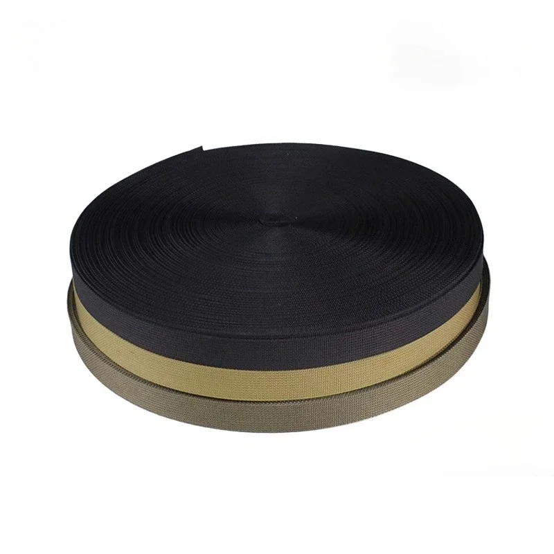 22mm Nylon Webbing Strap 900D Black Sand RG for Vest Waist Seal Luggage Shoulder Strap Auxiliary Material Sewing Supplies
