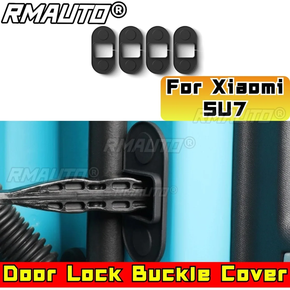 Couvercle de boucle de serrure de porte de voiture, limiteur de Protection, Kit de carrosserie de prévention de la rouille pour Xiaomi SU7, accessoires de voiture, partie extérieure