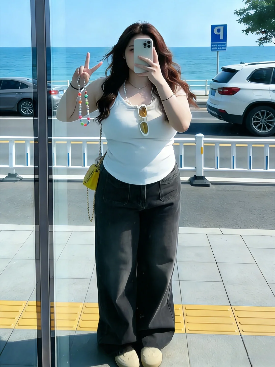 

Джинсы прямого кроя в американском ретро-стиле, синие, больших размеров, женские, свободные, широкие брюки для фигуры типа «груша», с высокой талией, повседневные