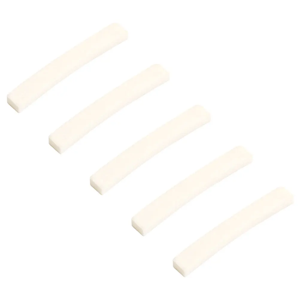 

5Pcs Guitar Accessories Bone Nuts Curved Base Electric Guitar Replacement Parts for Vintage Instruments