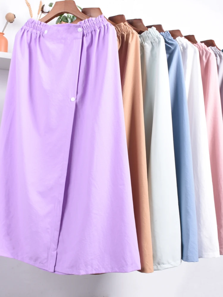 Washable Cotton Bath Robe Soft Strapless Women's Style for Beauty Salon Sauna Quick Dry Towel Alternative Home Comfort Wear