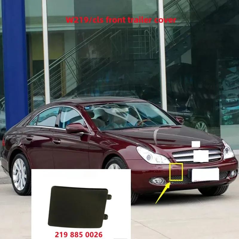 Tow Hook Cover for Front Bumper, Compatible with Mercedes-Benz W219 CLS AMG63, Part Number: 2198850026