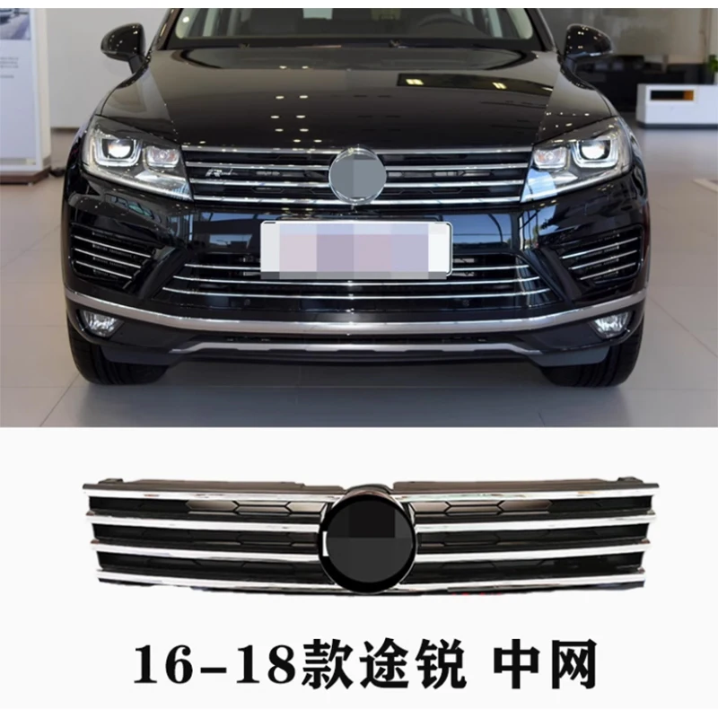 High Quality Front Bumper Upper Grill Lower Grille Fog Light Cover For Volkswagen VW Touareg 2015-2018 Car accessories