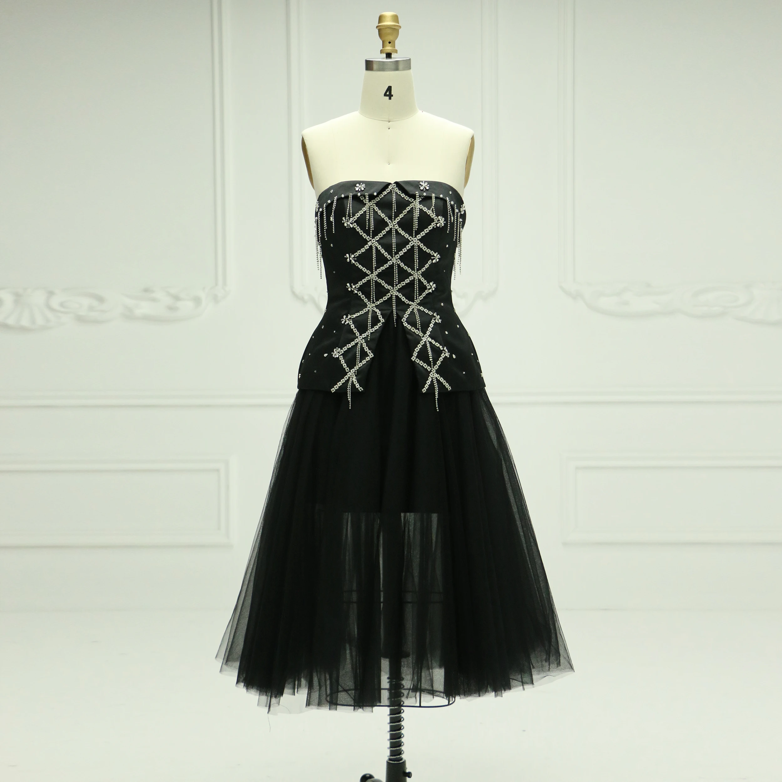 

A-Line Strapless Wedding Guest Dress for Photo Wedding Dresses for Parties Bespoke Occasion Dresses for Special Occasions YE2519