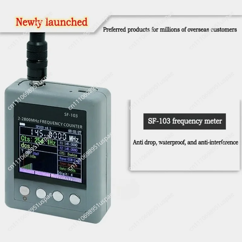 SF-103 DMR  Signal Testable  2MHz-2800MHz  Digital Frequency Counter CTCSS/CDCSS Frequency Meter Wide Range Frequency