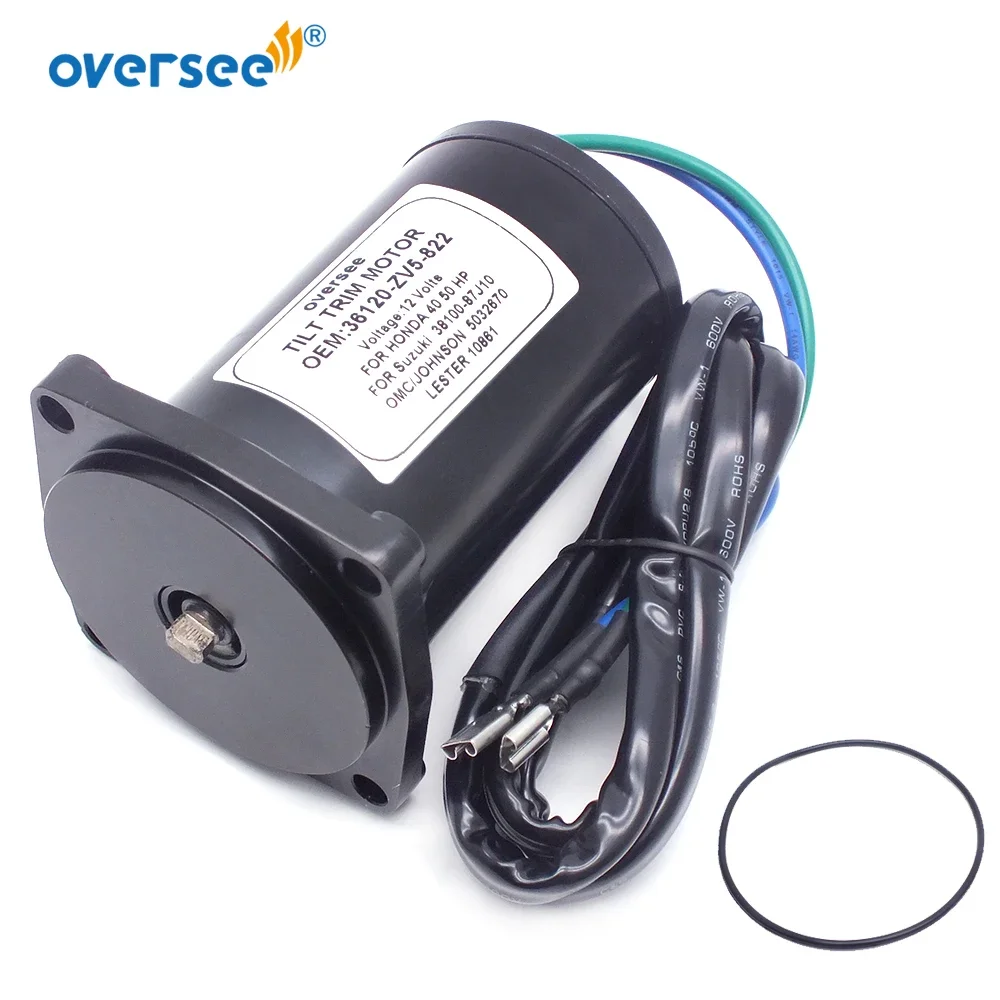Oversee 36120-ZV5-822 Tilt Trom Motor For HONDA Outboard Motor SUZUKI 38100-87J10 OMC 5032670 40 50HP 4 Stroke Lester 10861