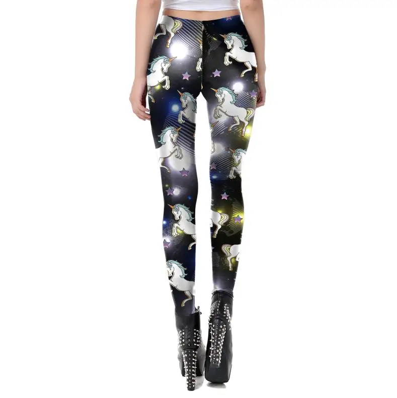 [You're My Secret] Leggings für Damen mit Cartoon-Pferde-Motiv, lustige, süße, lässige lange Hosen, sexy Hosen mit mittlerer Bundhöhe, Trainingshosen – Detail 6