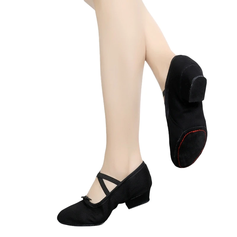 Scarpe da ballo per balletto Scarpe da allenamento per palcoscenico per insegnanti da donna Pantofole con suola morbida Scarpe per pratica della pancia per yoga Scarpe da ballo per jazz per ragazze