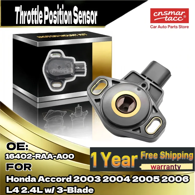 

For Direct Replacement Throttle Position Sensor for Honda Accord 2004-2006 2.4L, 16402-RAA-A00