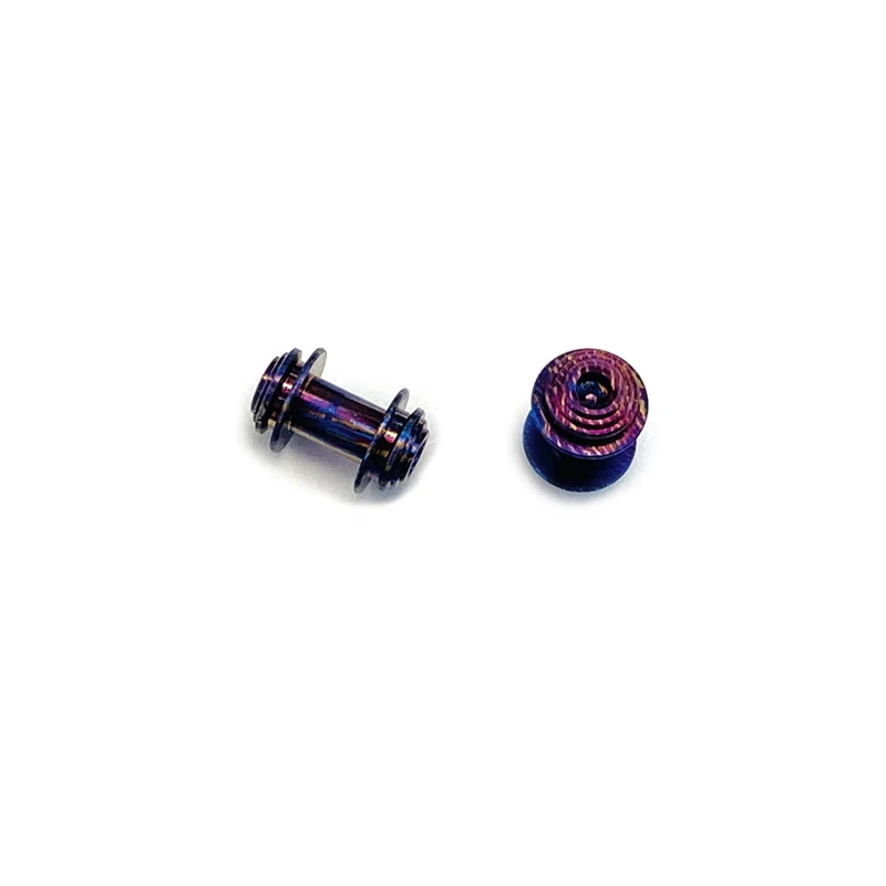 Damasco padrão faca titânio eixo barra de bloqueio substituir parafuso rebite para benchmade mini bugout 533 535 15535 peças de facas etiquetadas