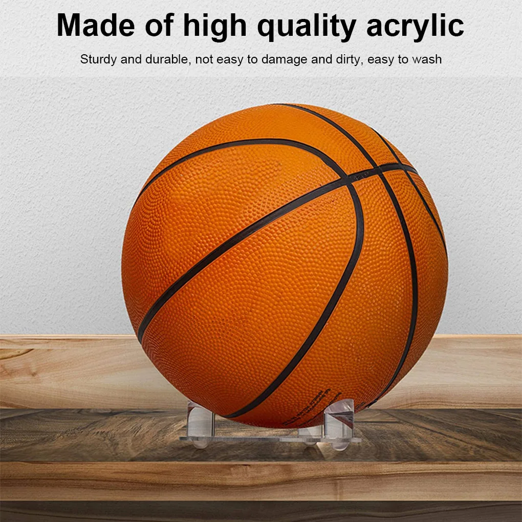 Acrylic Display Stand Bracket Rack Soccer Ball Holder Collection Gift