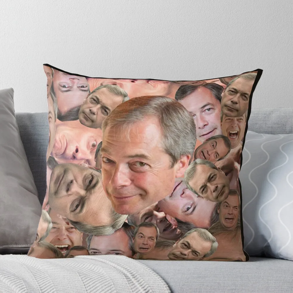 CAN'T BARRAGE THE FARAGE Throw Pillow Pillowcase Cusions Cover Cushion Child