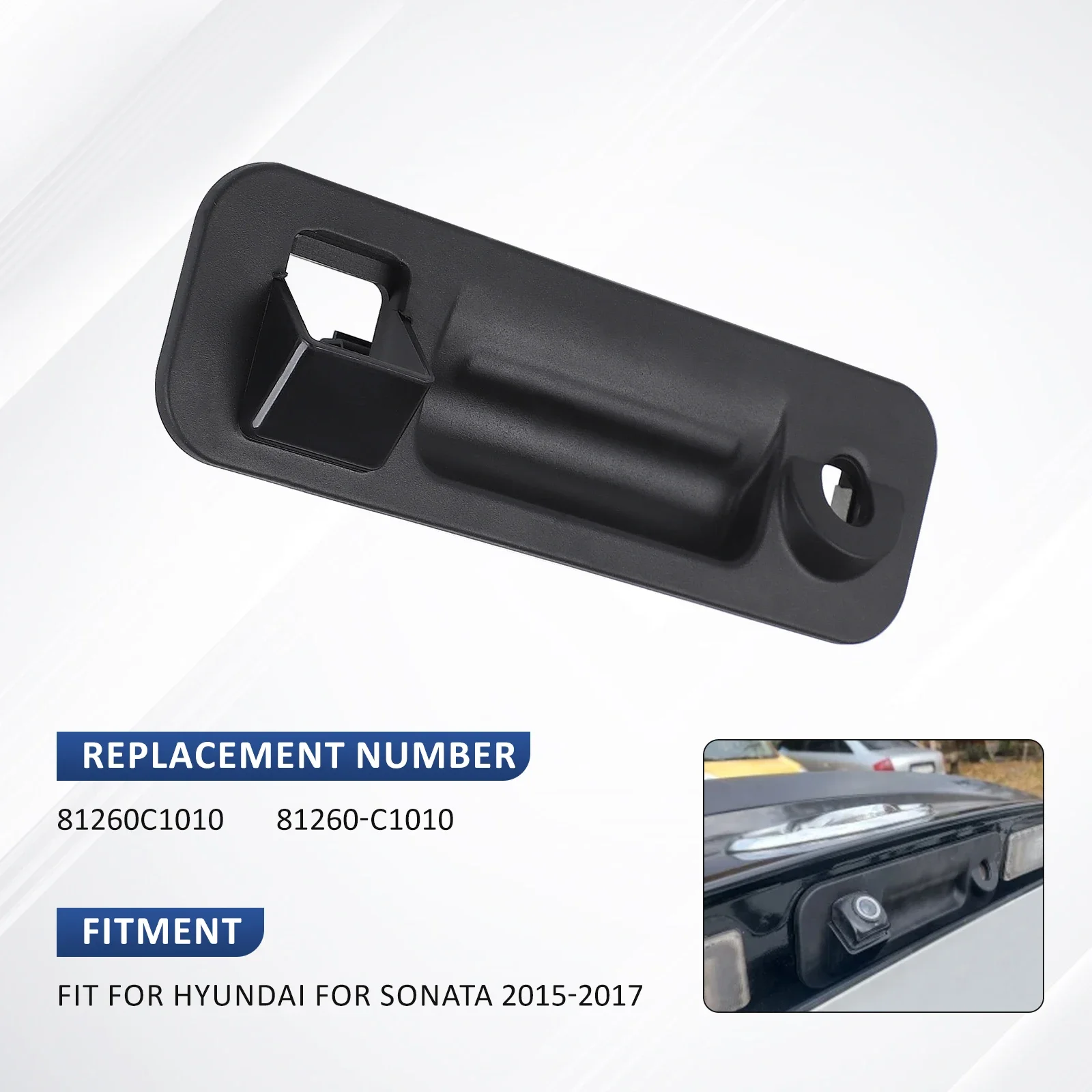Outside Trunk Lid Lock Latch Handle For Hyundai Sonata 2015-2017 – 81260-C1010, Black