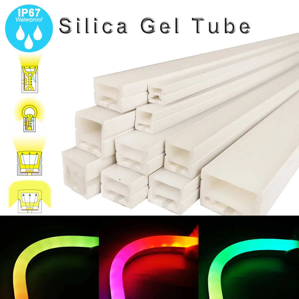 

SK6812 WS2812 WS2811 Strip Light Silica Gel Tube 1m 2m 3m 4m 5m LED Soft Neon Flexible Sign Waterproof Outdoor Decoration