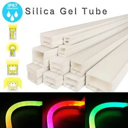 SK6812 WS2812 WS2811 Strip Light Silica Gel Tube 1m 2m 3m 4m 5m LED Soft Neon Flexible Sign Waterproof Outdoor Decoration